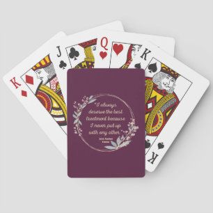 Jeu De Cartes Emma By Jane Austen Citation II - Style mignon