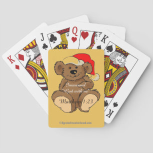 Jeu De Cartes Emmanuel Dieu avec nous Noël Teddy