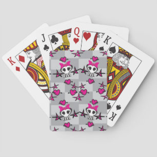 Jeu De Cartes Emo Skulls Pattern