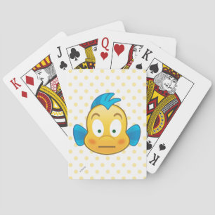 Jeu De Cartes Emoji petite sirène   Carte de lecture Flounder