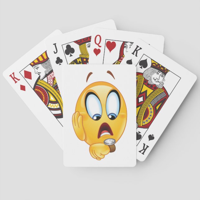 Jeu De Cartes Emoji stressé (dos)