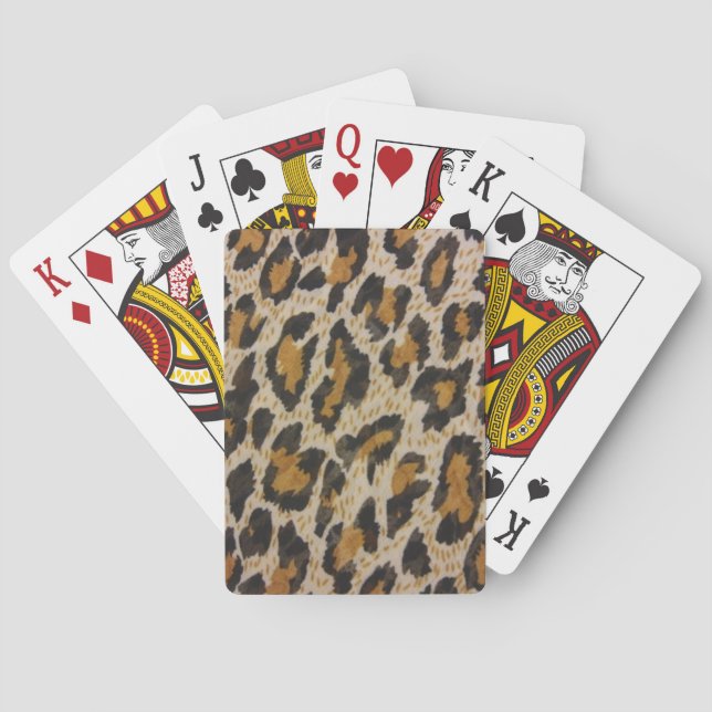 Jeu De Cartes Empreinte de léopard (dos)