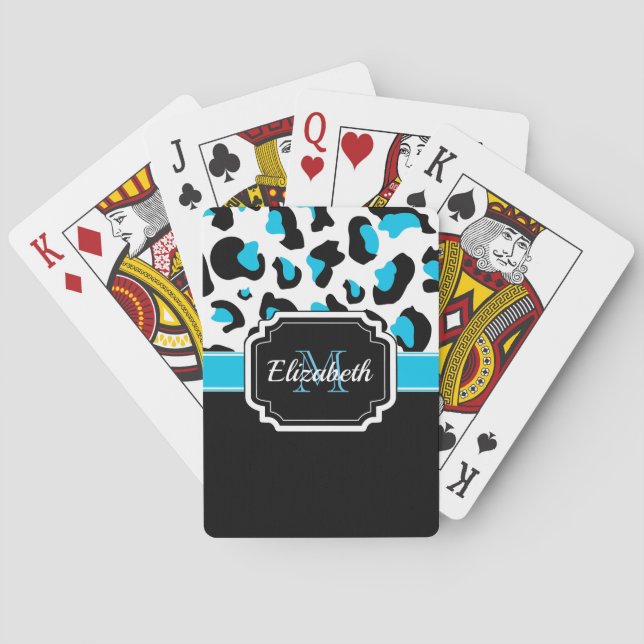 Jeu De Cartes Empreinte de léopard (dos)