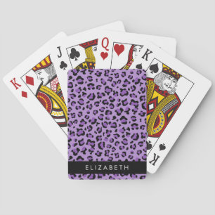 Jeu De Cartes Empreinte de léopard, Spots, Leopard Violet, Votre