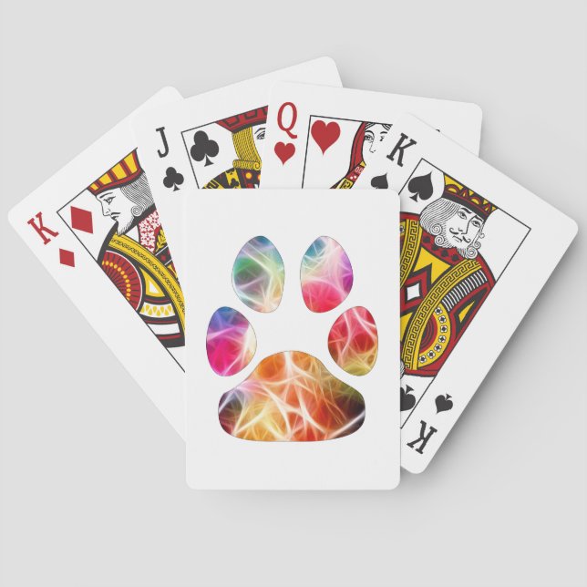 Jeu De Cartes Empreinte de patte (dos)