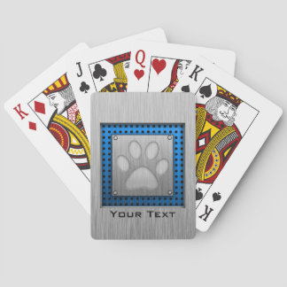Jeu De Cartes Empreinte de patte ; Métal-regard