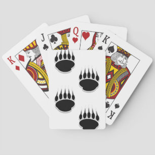 Jeu De Cartes Empreintes de pattes de l'ours noir