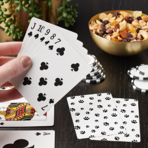 Jeu De Cartes Empreintes de pattes noirs
