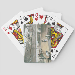 Jeu De Cartes En lovant le télégraphe câblez dans les réservoirs