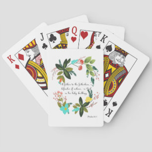 Jeu De Cartes Encourager les versets bibliques Art - Psaume 68:5
