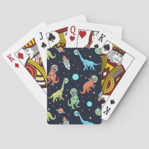 Jeu De Cartes Enfants Dinosaur Astronaut Motif