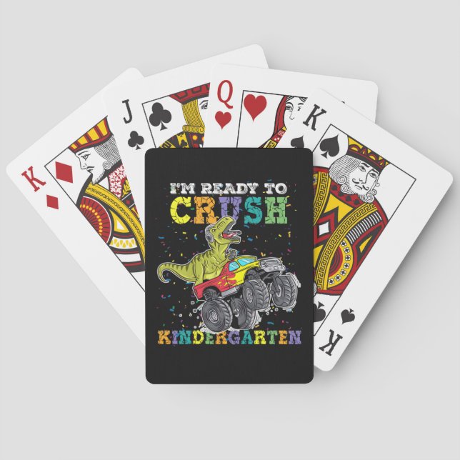Jeu De Cartes Enfants Je suis prêt à écraser la maternelle Monst (dos)
