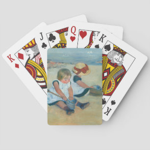 Jeu De Cartes Enfants sur la plage   Mary Cassatt