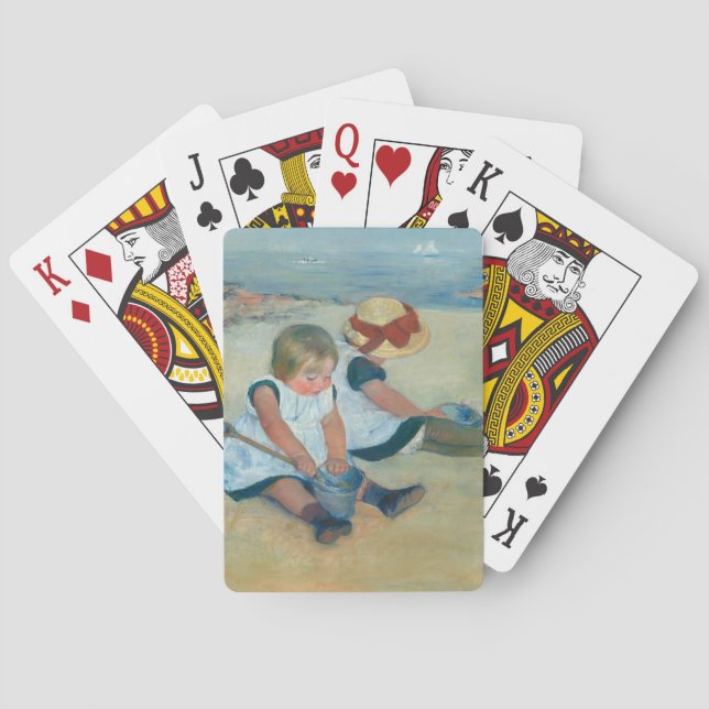Jeu De Cartes Enfants sur la plage | Mary Cassatt (dos)