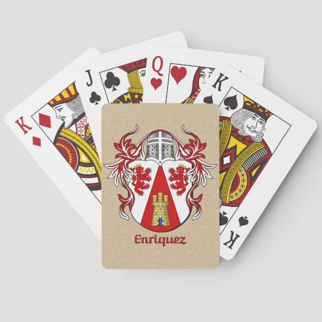 Jeu De Cartes Enriquez Bouclier héraldique avec manteau (dos)