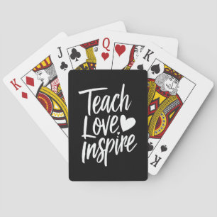 Jeu De Cartes Enseigner Amour Inspirer Cadeau de la Fête des Ens