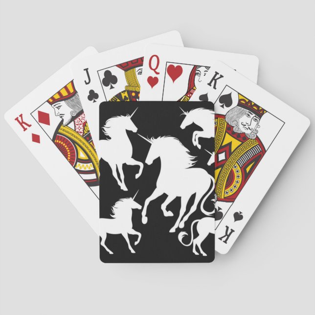 Jeu De Cartes ensemble de licornes (dos)