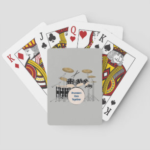 Jeu De Cartes Ensemble de tambours illustrés