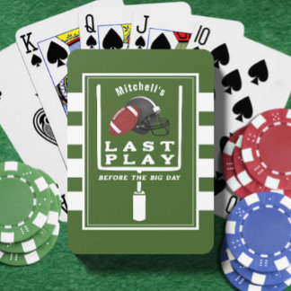 Jeu De Cartes Enterrement de vie de garçon de football dernier j
