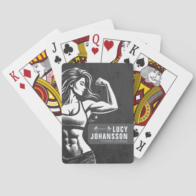 Jeu De Cartes Entraîneur de fitness moderne Bodybuilding Instruc (dos)