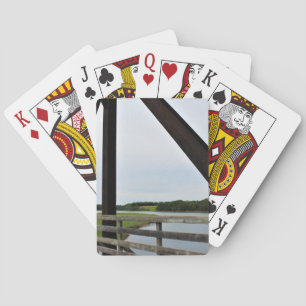 Jeu De Cartes Entre les barres de la rouille