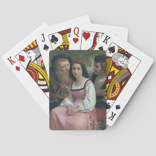 Jeu De Cartes Entre richesse et amour (par Bouguereau) (dos)
