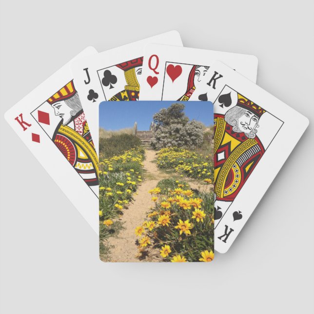 Jeu De Cartes Entrée de la plage de 90 km du printemps (dos)