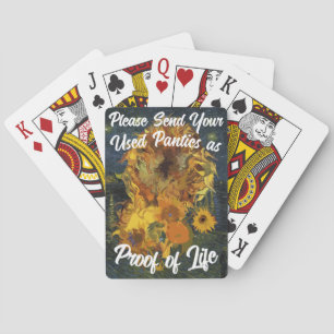 Jeu De Cartes Envoyez vos culottes usagées comme preuve de vie
