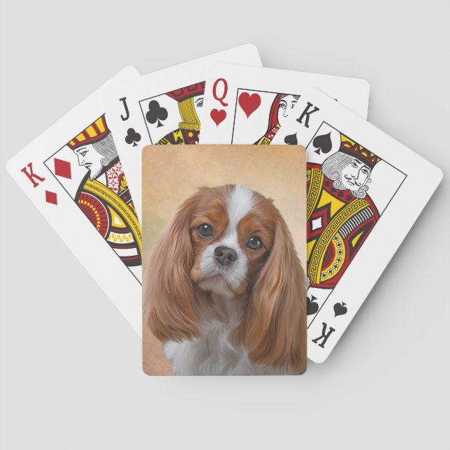 Jeu De Cartes Épagneul cavalier du Roi Charles de chien de (dos)
