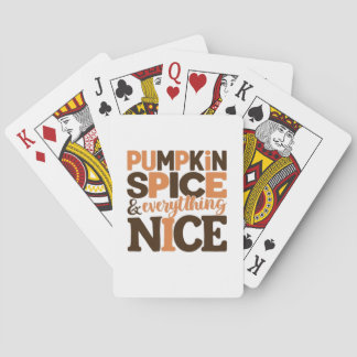 Jeu De Cartes Épices citrouilles & Tout Nice Le Bon Desi Automne