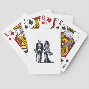 Jeu De Cartes Épouse et chambre gothique de squelette - Jusqu'à