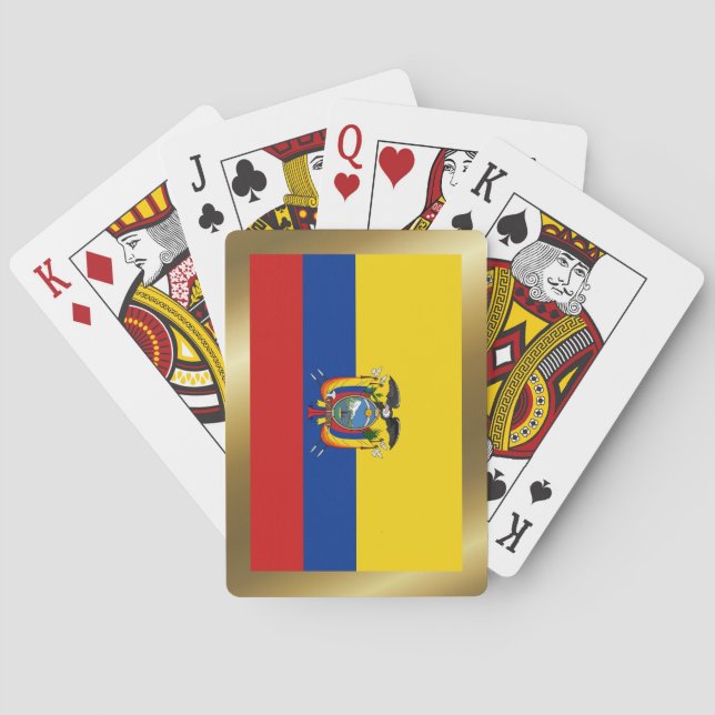 Jeu De Cartes Equateur Drapeau Jouer des cartes (dos)