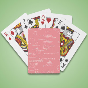 Jeu De Cartes Équations mathématiques roses simples Formules