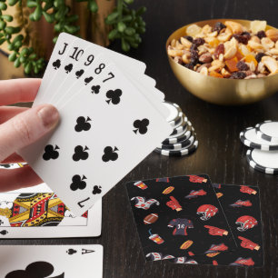 Jeu De Cartes Équipement sportif de football avec Motif alimenta