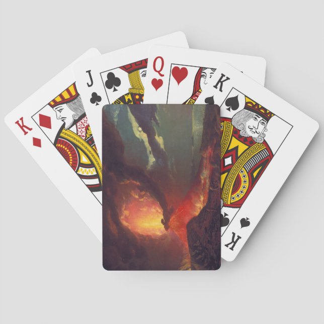 Jeu De Cartes Éruption volcanique du Vésuve (Volcan en direct) (dos)