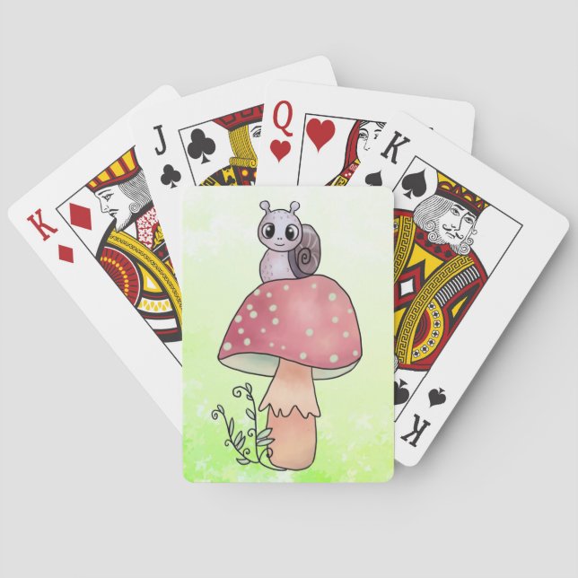 Jeu De Cartes Escargot avec champignon (dos)