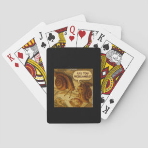 Jeu De Cartes Escargot Curieux & Dessin Animé Parodique de Miche