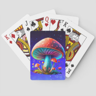 Jeu De Cartes Espacé Arc-En-Ciel Amanita Muscaria