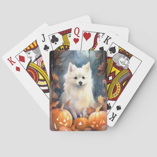 Jeu De Cartes Esquimau Américain D'Halloween Avec Peur Citrouill (dos)