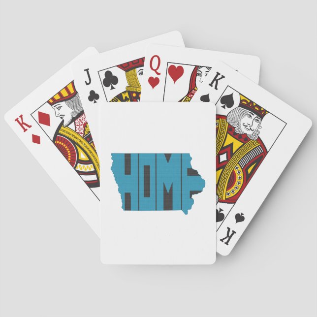 Jeu De Cartes État d'origine de l'Iowa (dos)