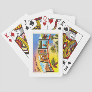 Jeu De Cartes État du Maine ME Vieux souvenir Vintage voyage