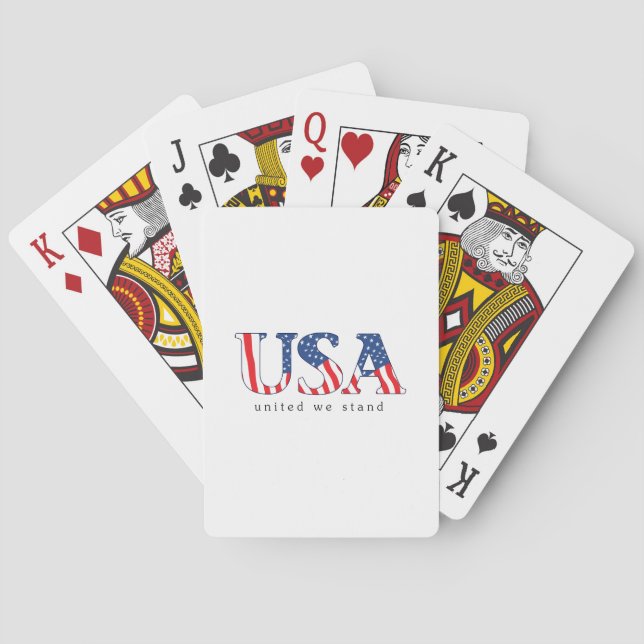 Jeu De Cartes États-Unis (dos)