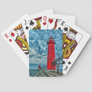 Jeu De Cartes États-Unis, Grand Haven, Michigan, Lighthouse