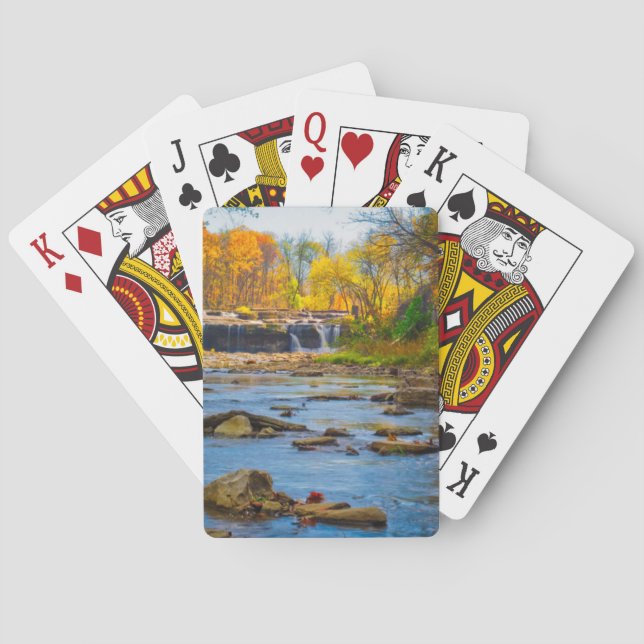 Jeu De Cartes États-Unis, Indiana. Cataract Falls State Recreati (dos)
