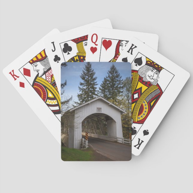Jeu De Cartes États-Unis, Oregon, Scio, Hannah Bridge 2 (dos)
