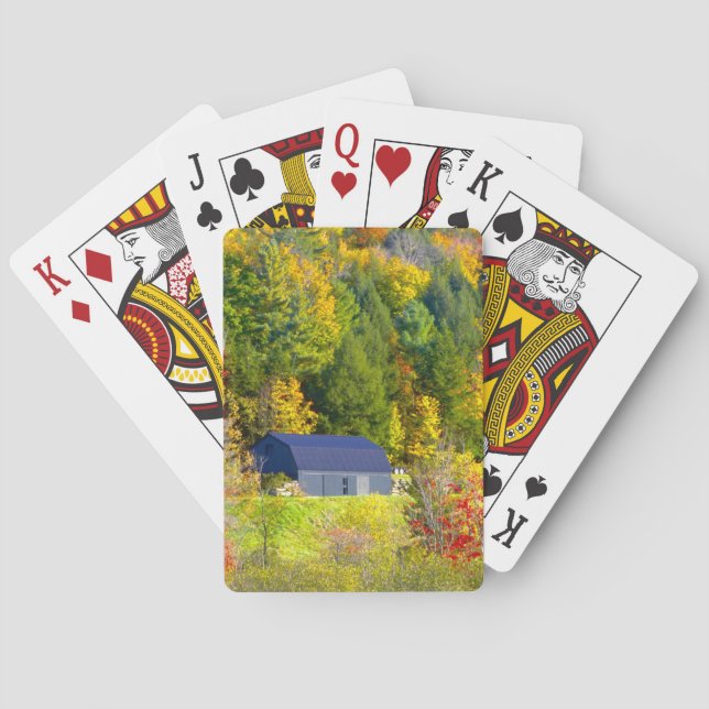 Jeu De Cartes États-Unis, Vermont. Chute de brouillard le long d (dos)