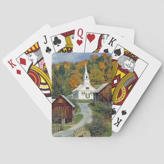 Jeu De Cartes États-Unis, Vermont, Waits River. Le feuillage d'a (dos)
