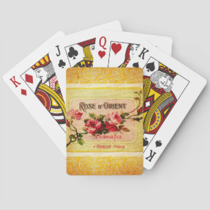 Jeu De Cartes Étiquette de parfum français vintage