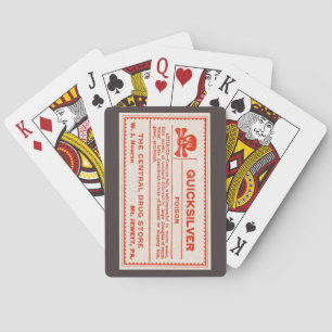 Jeu De Cartes Étiquette Quicksilver