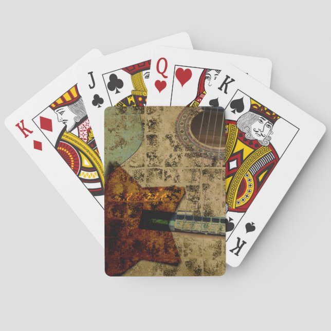 Jeu De Cartes Étoiles de guitare inspirées (dos)